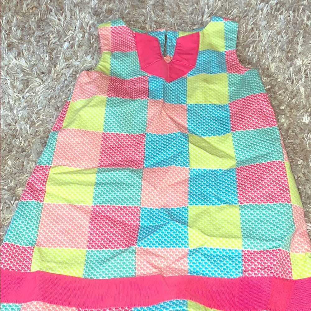 Girls Block Pattern Dress